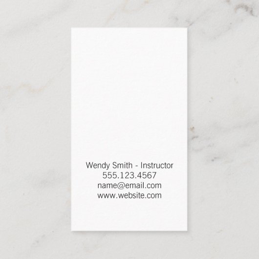 Meditatie Visitekaartje (Achterkant)