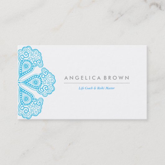 Meditatie Visitekaartje voor docent en levenscoach (Voorkant)