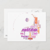 Meditatie-woordkunst Briefkaart (Voorkant / Achterkant)