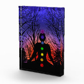 Meditatie Yoga bij zonsondergang Fotoblokken (Rechts)