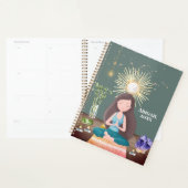 Meditatie Yoga Girl Crystals Zee Green Planner (Display)