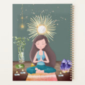Meditatie Yoga Girl Crystals Zee Green Planner (Achterkant)