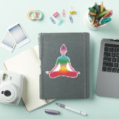 Meditatie Yoga Kunst Sticker (iPad Cover)