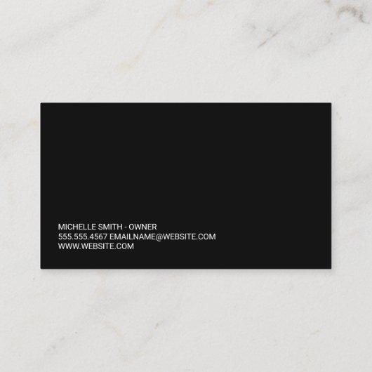 Meditatie | Yoga Pose Logo Afsprakenkaartje (Achterkant)