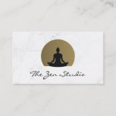 Meditatie | Yoga Pose Logo Afsprakenkaartje (Voorkant)