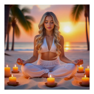 MEDITATIE - YOGA - WELZIJN - CARPE DIEM PERFECT POSTER