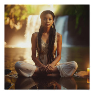 MEDITATIE - YOGA - WELZIJN - CARPE DIEM PERFECT POSTER