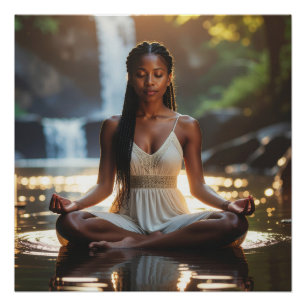 MEDITATIE - YOGA - WELZIJN - CARPE DIEM PERFECT POSTER