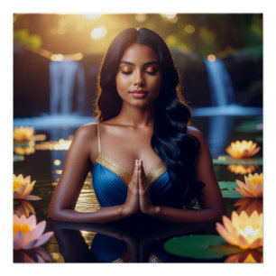 MEDITATIE - YOGA - WELZIJN - CARPE DIEM PERFECT POSTER