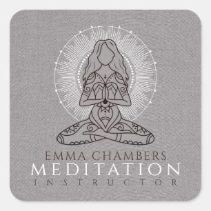 Meditatie Yoga Zakelijke Stickers