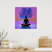 Meditatieboom Poster (Keuken)