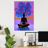 Meditatieboom Poster (Thuiskantoor)