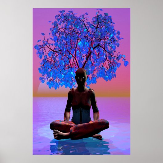 Meditatieboom Poster (Voorkant)