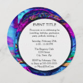 Meditatieboom van het leven in Paars Kaart (Voorkant / Achterkant)