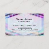 Meditatieboom van het leven in Paars Visitekaartje (Achterkant)