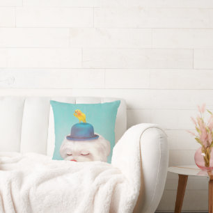 Meditatief Clown Hondenportret Kussen