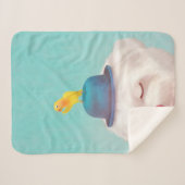 Meditatief Clown Hondenportret Sherpa Deken (Voorkant (horizontaal))