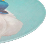 Meditatief Clown Hondenportret Snijplank (Hoek)