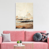 Meditatief landschapsschilderij "The Blight Earth" Canvas Afdruk (Insitu (Woonkamer))