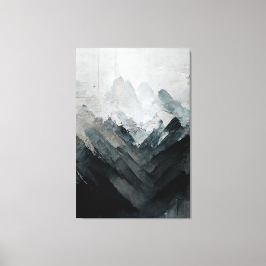 Meditatief landschapsschilderij "Tranquil Cay". Bl Canvas Afdruk (Voorkant)