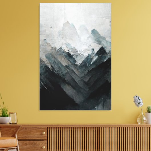 Meditatief landschapsschilderij "Tranquil Cay". Bl Canvas Afdruk (Insitu (Woonkamer))