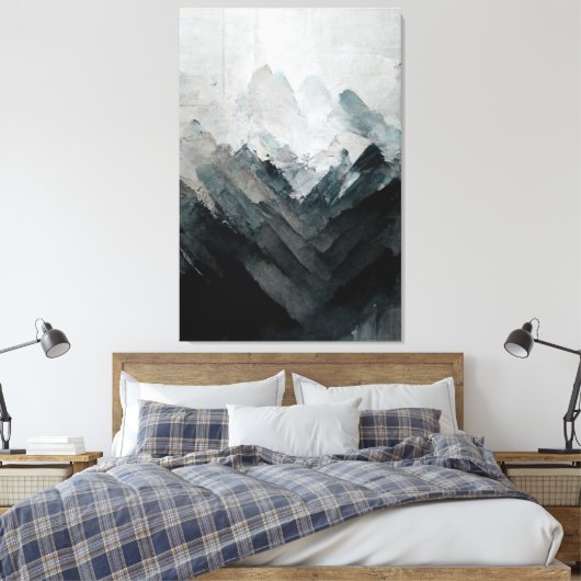 Meditatief landschapsschilderij "Tranquil Cay". Bl Canvas Afdruk (Insitu (Slaapkamer))