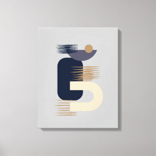 Meditatief minimalistisch Geometrisch Stretted Can Canvas Afdruk