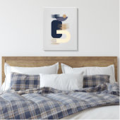 Meditatief minimalistisch Geometrisch Stretted Can Canvas Afdruk (Insitu (Slaapkamer))