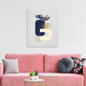 Meditatief minimalistisch Geometrisch Stretted Can Canvas Afdruk (Insitu (Woonkamer))