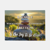 Meditatief verheffen deurmat (Voorkant)