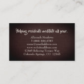 Meditatief Visitekaartje voor Yogi Professionals (Achterkant)