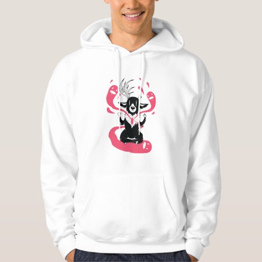Meditatiehert Hoodie (Voorkant)