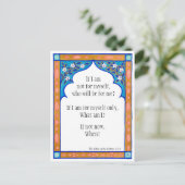 Meditatiekaart om de geest te voeden briefkaart (Staand voorkant)