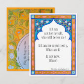 Meditatiekaart om de geest te voeden briefkaart (Voorkant / Achterkant)