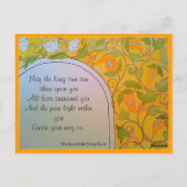 Meditatiekaart om de geest te voeden briefkaart (Achterkant)