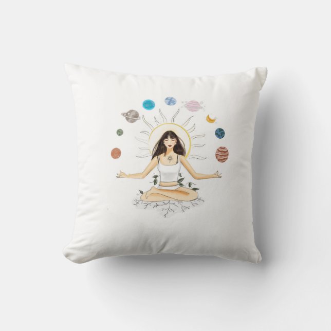 Meditatiekunst Kussen (Voorkant)