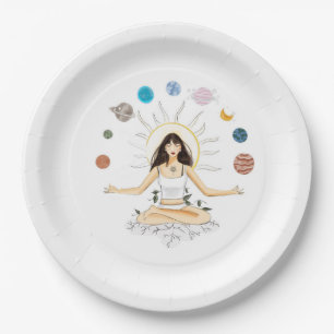 Meditatiekunst Papieren Bordje