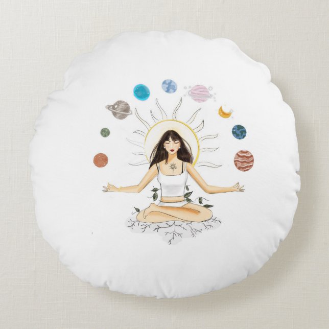 Meditatiekunst Rond Kussen (Voorkant)
