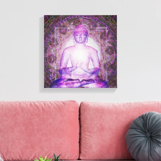 Meditatielampje Canvas Afdruk (Insitu (Woonkamer))