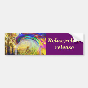 Meditaties en kleuren_ bumpersticker