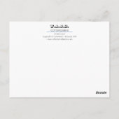 Meditaties over de betekenis van het briefkaart va (Achterkant)