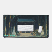 Meditatieve Bosheiligdom – Rustige Bos Sanctuary Bureaumat (Keyboard & Muis)
