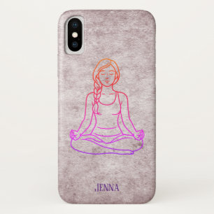 Meditatieve Dame Aangepaste Naam Case-Mate iPhone Case