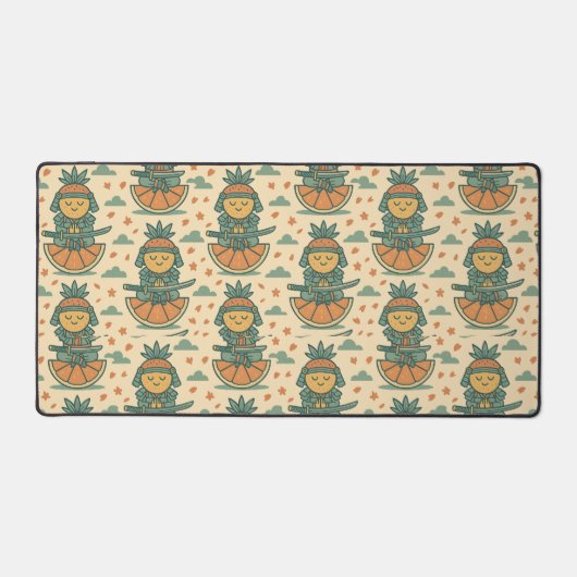 Meditatieve Fruit Warrior Japanse  Bureaumat (Voorkant)