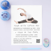 Meditatieve houding Portret Yoga-klasse Adverteren Flyer (Enkel)