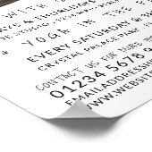 Meditatieve Houding Portret Yoga Klasse Reclame Poster (Hoek)