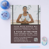 Meditatieve houding, Yoga Class Adverteren Flyer (Enkel)