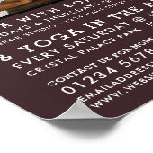 Meditatieve houding, Yoga Class Adverteren Poster (Hoek)