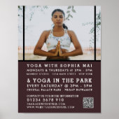 Meditatieve houding, Yoga Class Adverteren Poster (Voorkant)