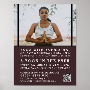 Meditatieve houding, Yoga Class Adverteren Poster